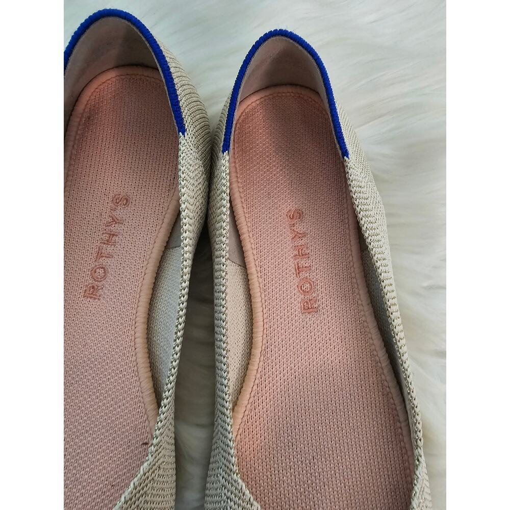 Rothy's Womens Rounde toe The Flat light Gold Metallic size 8 - Picture 3 of 8